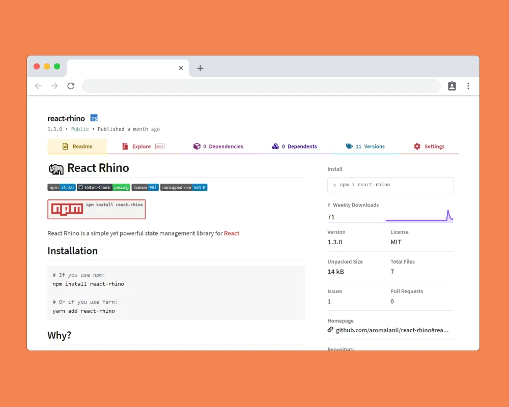 React Rhino